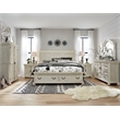 Bowery Hill Alabaster 8-Drawer Dresser With Flip Panel Doors