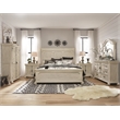 Bowery Hill Alabaster 8-Drawer Dresser With Flip Panel Doors