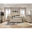 Bowery Hill California King Panel Bed in Alabaster With Bolt On Rails
