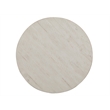 Bowery Hill Alabaster Round Accent Table With 2 Fixed Wood Shelves