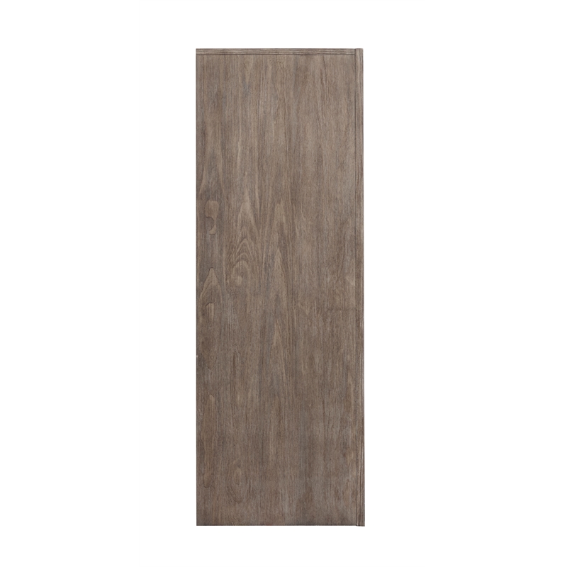 Bowery Hill 7-Drawer Bedroom Chest in Dark Umber With Marble Top