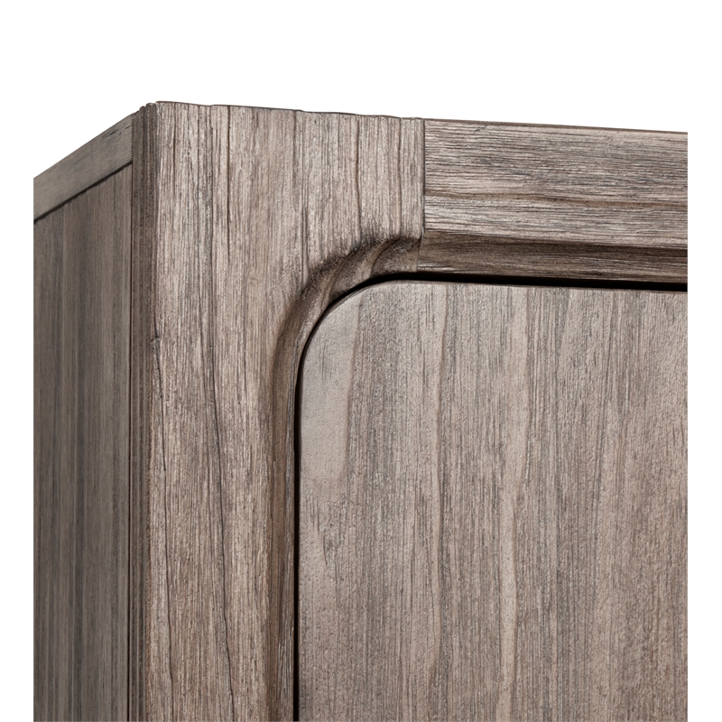 Bowery Hill 7-Drawer Bedroom Chest in Dark Umber With Marble Top