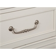 Bowery Hill 2-Drawer Nightstand in Egg Shell White With Bail Pulls