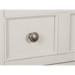 Bowery Hill 2-Drawer Nightstand in Egg Shell White With Bail Pulls