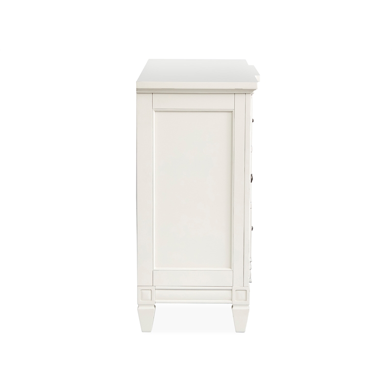 Bowery Hill Buffet in Egg Shell White With Felt Lined Drawer