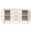 Bowery Hill Buffet in Egg Shell White With Felt Lined Drawer