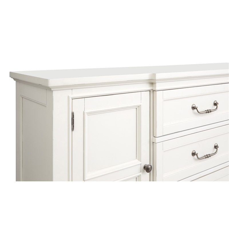Bowery Hill Buffet in Egg Shell White With Felt Lined Drawer