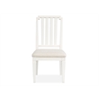 Bowery Hill Upholstered Side Chair 2-Pack in Egg Shell White