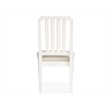Bowery Hill Upholstered Side Chair 2-Pack in Egg Shell White