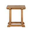 Bowery Hill Rectangular End Table in Belgian Wheat With Wood Stretcher
