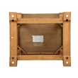 Bowery Hill Rectangular End Table in Belgian Wheat With Wood Stretcher