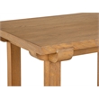 Bowery Hill Rectangular End Table in Belgian Wheat With Wood Stretcher
