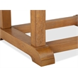 Bowery Hill Rectangular End Table in Belgian Wheat With Wood Stretcher