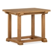 Bowery Hill Rectangular End Table in Belgian Wheat With Wood Stretcher
