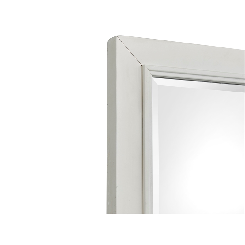 Bowery Hill White Dove 7-Drawer Dresser With Landscape Mirror
