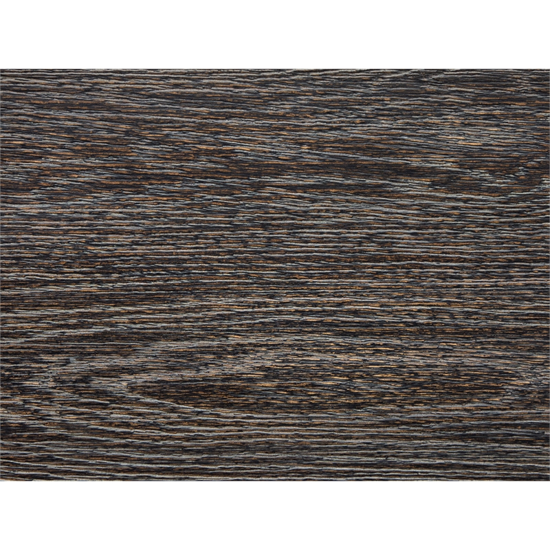 Bowery Hill Ravenwood Black Drawer Nightstand With Marble Top