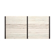 Bowery Hill Rectangular Dining Table in Ravenwood Black With Marble Top