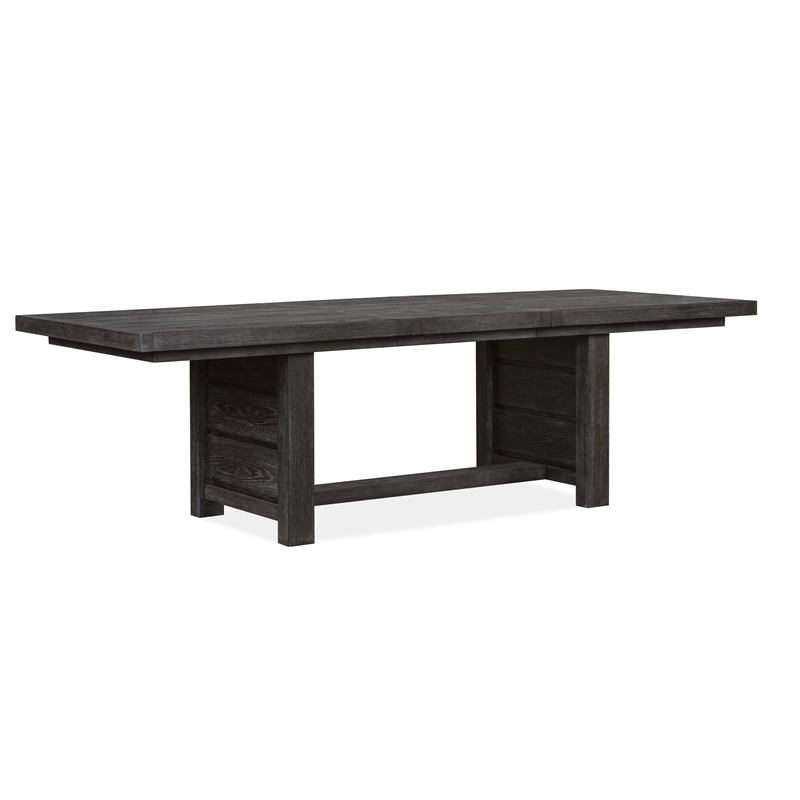 Bowery Hill Extendable Trestle Dining Table 80