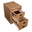 Bowery Hill Sierra Brown Mobile File With Casters and Anti-Tip Lock