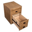 Bowery Hill Sierra Brown Mobile File With Casters and Anti-Tip Lock