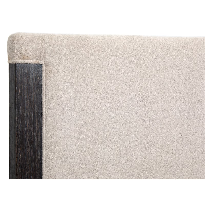 Bowery Hill California King Upholstered Panel Bed in Ravenwood Black