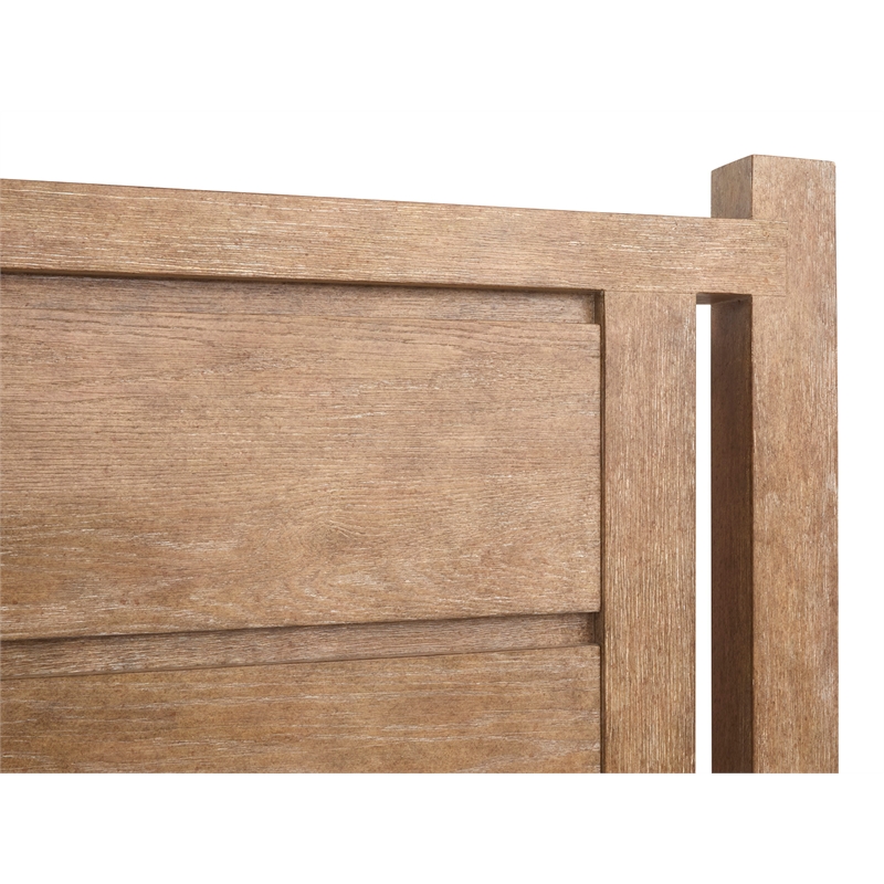 Bowery Hill Queen Panel Bed in Sierra Brown With Bronze Hardware