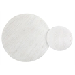 Bowery Hill Nesting Cocktail Table Set in Moonlight Pearl With Casters