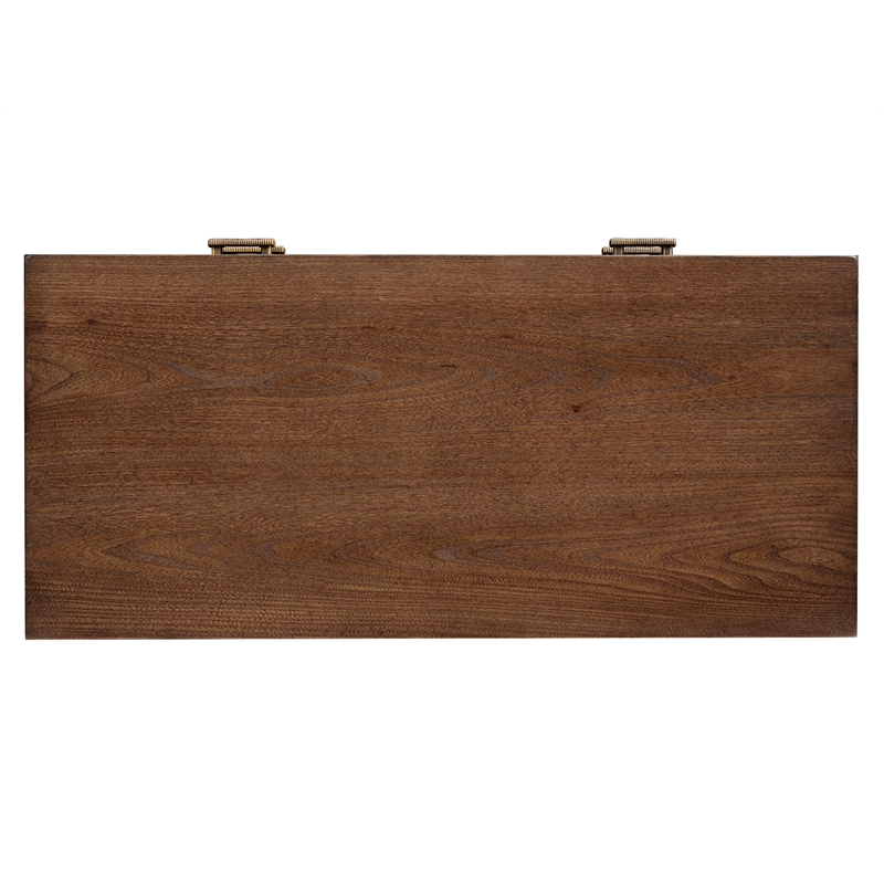 Bowery Hill 5-Drawer Bedroom Chest in Spiced Rum With Ash Veneer
