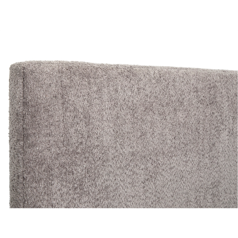 Bowery Hill King Upholstered Panel Bed in Black Heron With Oslo Pewter