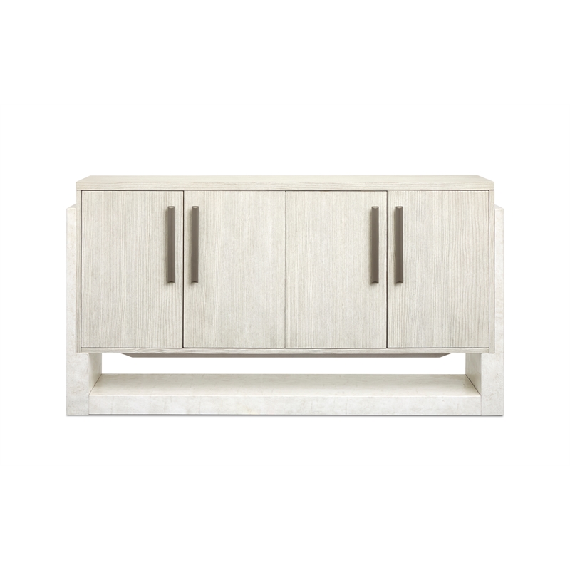 Bowery Hill Server in Misty Cloud With Wine Storage and 150 lb Capacity