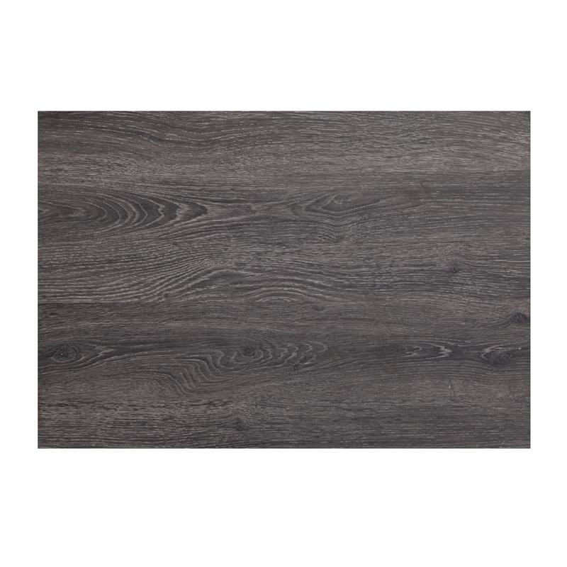 Bowery Hill 2-Drawer Nightstand in Raisin Black With Polished Silver
