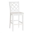 Bowery Hill 3-Piece Dining Set with Table and 2 Lattice Back Counter Stools