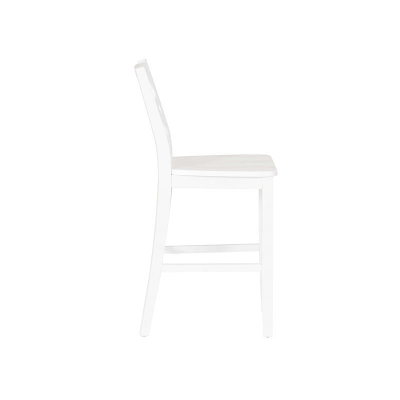 Bowery Hill 3-Piece Dining Set with Table and 2 Lattice Back Counter Stools