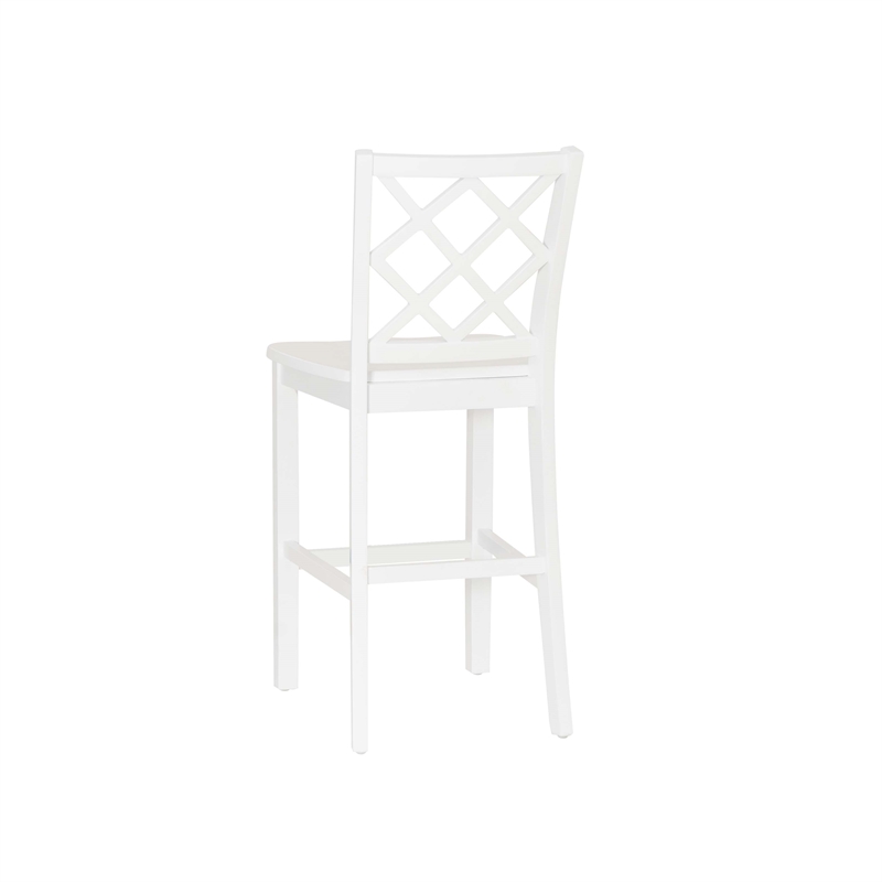 Bowery Hill 3-Piece Dining Set with Table and 2 Lattice Back Counter Stools
