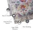 Bowery Hill Vintage Patchwork Boho Chic Faded Area Rug 5'3