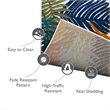 Bowery Hill Tropical Palm Indoor Outdoor Area Rug Runner 2' x 8' in Multi-Color