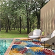Bowery Hill Tropical Palm Indoor Outdoor Area Rug 3' x 5' in Multi-Color