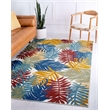 Bowery Hill Tropical Palm Indoor Outdoor Area Rug 3' x 5' in Multi-Color