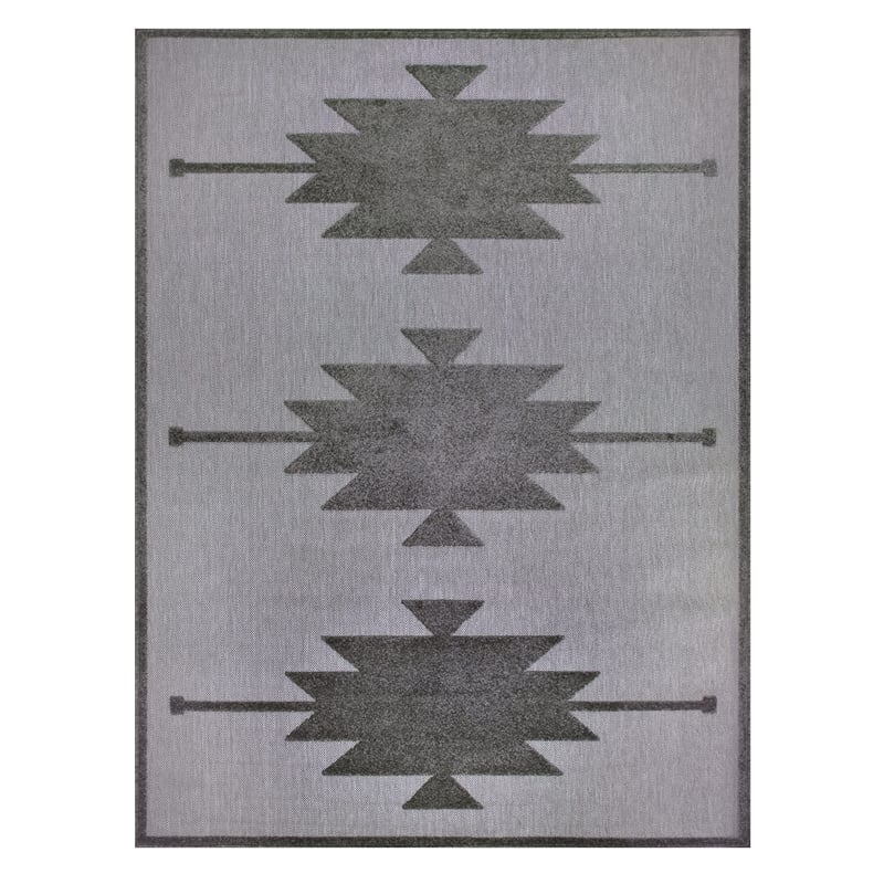 Bowery Hill Southwestern Indoor Outdoor Area Rug 7'10