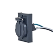 Bowery Hill Replacement Plastic Electrical Outlet for Lamp Posts in Black