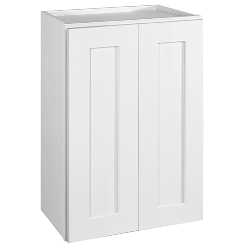 Bowery Hill Ready to Assemble Wall Wood Cabinet in White 24-Inch by 36-Inch