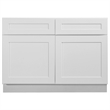 Bowery Hill Wood Base Cabinet in White 48-Inch x 24-Inch x 34.5-Inch
