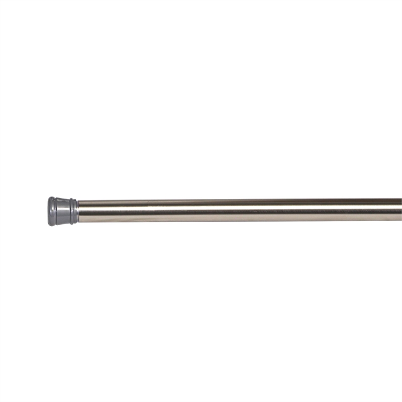 Bowery Hill Classic Adjustable 42 to 72-inch Shower Rod in Brushed Nickel