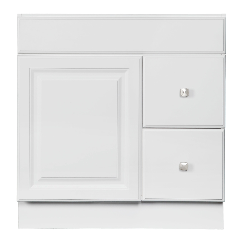Bowery Hill 30-Inch 2-Drawer Wood Vanity Without Top in White