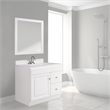 Bowery Hill 30-Inch 2-Drawer Wood Vanity Without Top in White