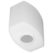 Bowery Hill Square Glass Lighting Components in Frosted White