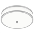Bowery Hill Stainless Steel Ceiling Light with LED in Satin Nickel