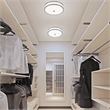 Bowery Hill Stainless Steel Ceiling Light with LED in Satin Nickel