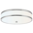 Bowery Hill Stainless Steel Ceiling Light with LED in Satin Nickel