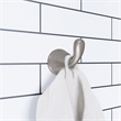 Bowery Hill Traditional Metal Robe Hook in Brushed Silver Nickel